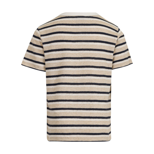 CREW NECK VISCOSE LINEN T-SHIRT KIDS