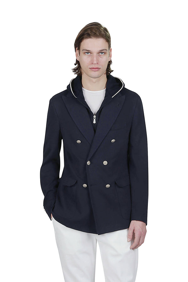 Cashmere cotton chest jacket