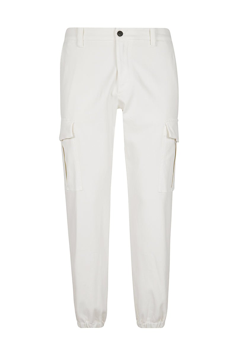 Stretch cotton trousers