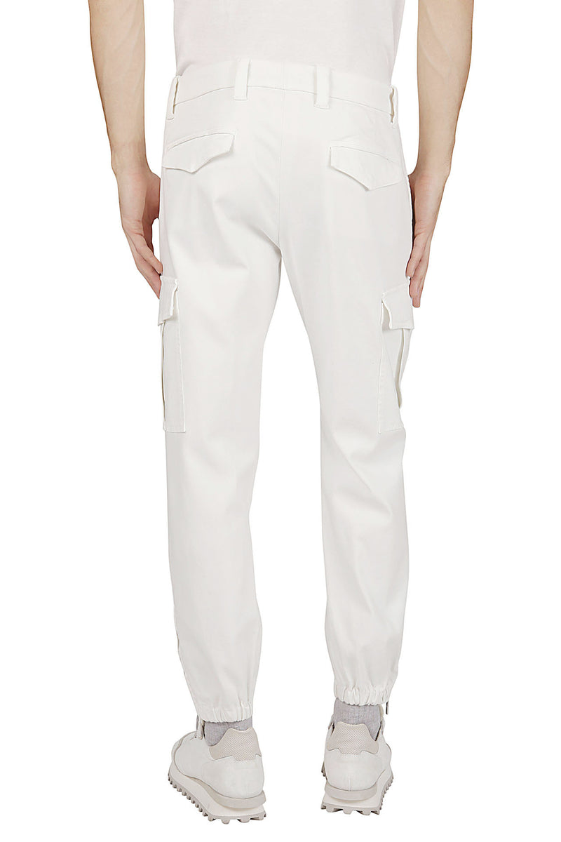 Stretch cotton trousers