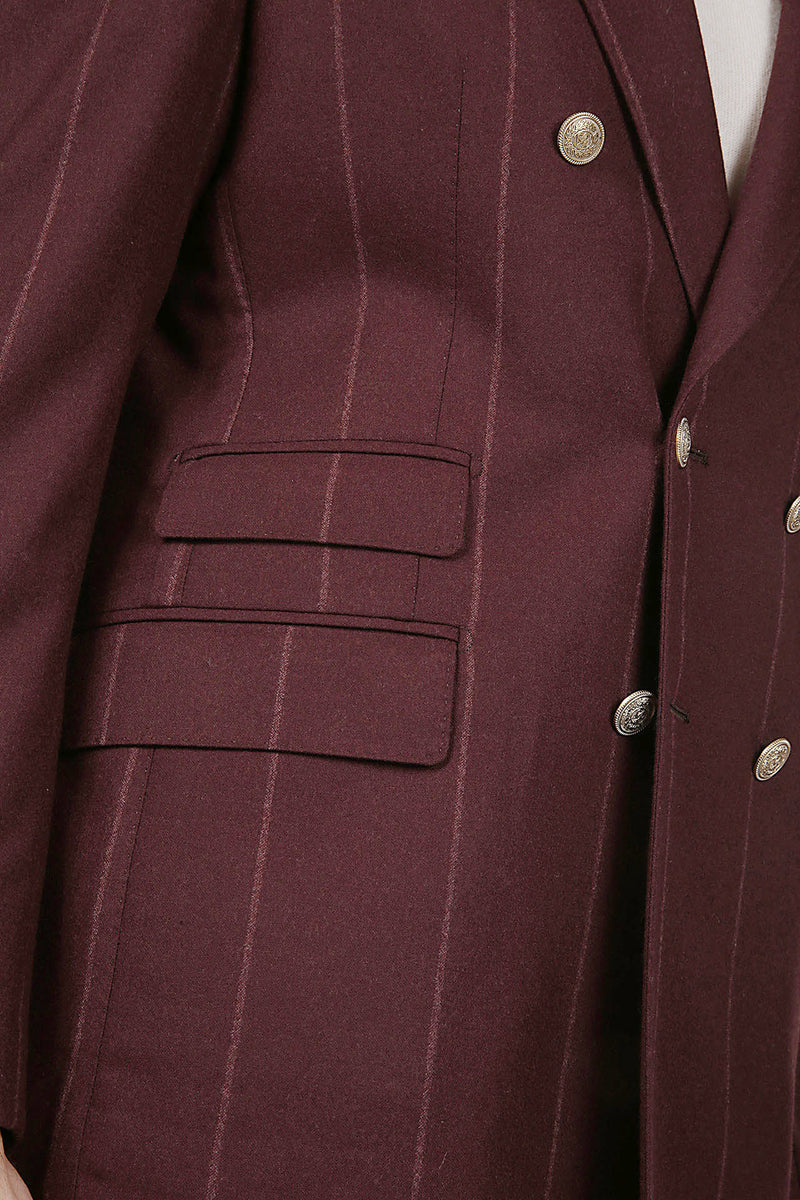 DOUBLE-BREASTED WOOL SUIT