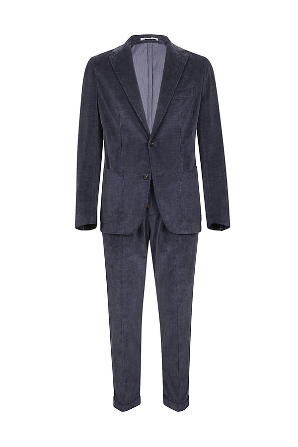 SINGLE-BREASTED COTTON CASHMERE SUIT