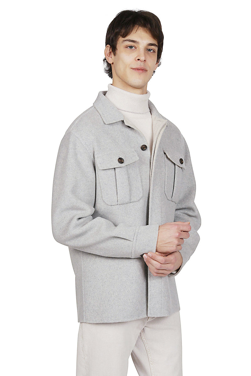 CASHMERE OVERSHIRT JACKET