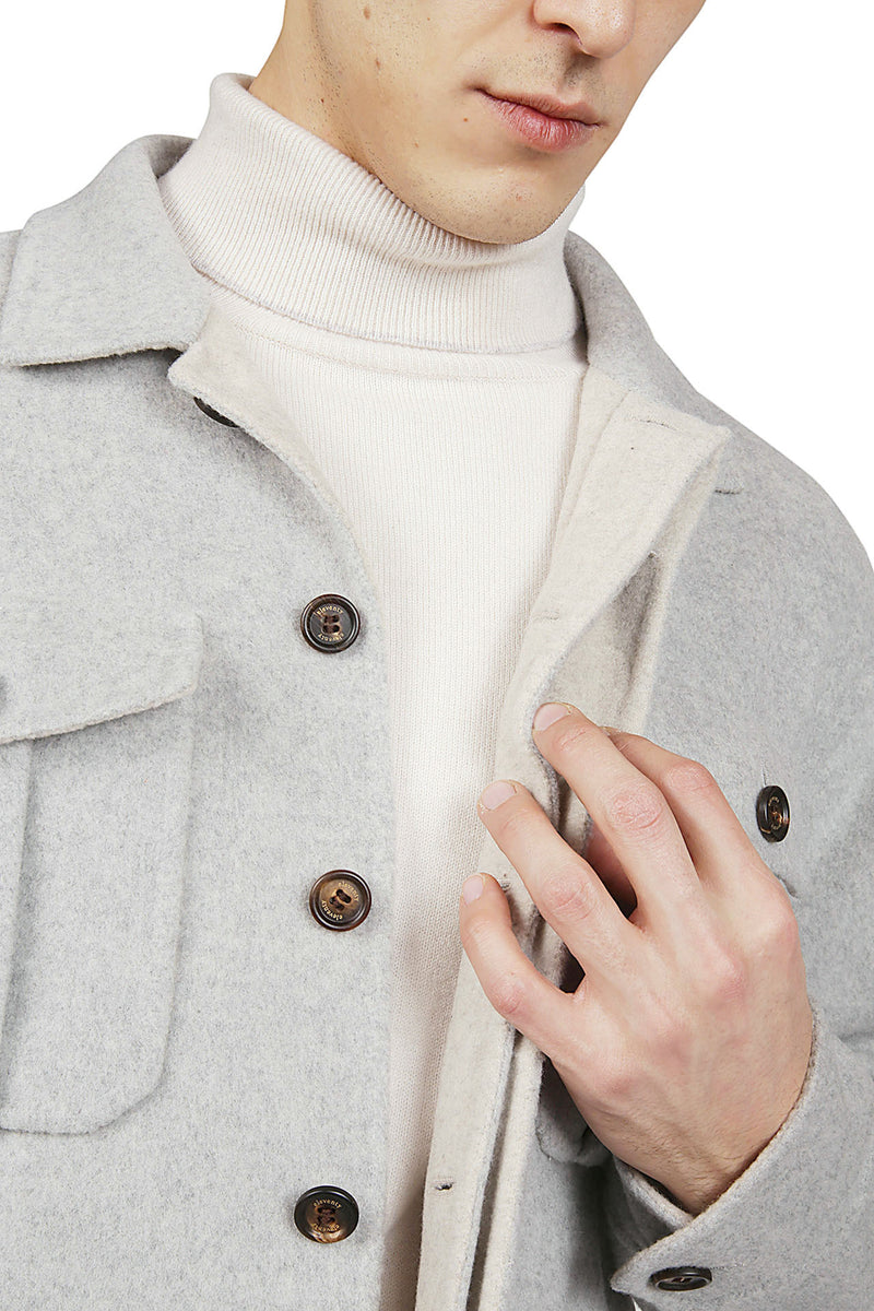 CASHMERE OVERSHIRT JACKET