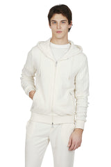 CASHMERE WOOL HOODED SWEATSHIRT