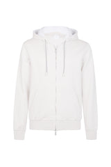 Silk cotton cotton hooded sweatshirt