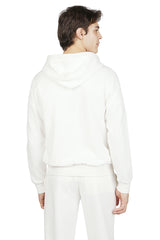 Silk cotton cotton hooded sweatshirt