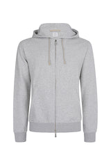 Silk cotton cotton hooded sweatshirt