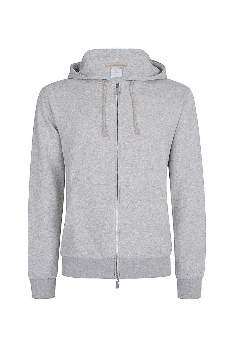 Silk cotton cotton hooded sweatshirt