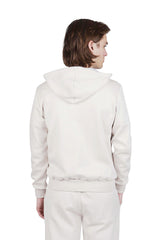 Silk cotton cotton hooded sweatshirt