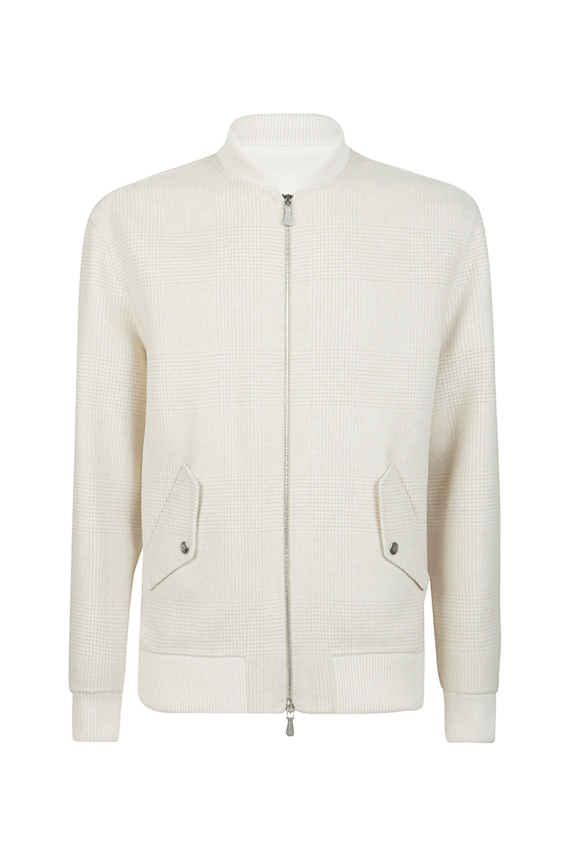 BOMBER FULL ZIP LANA CASHMERE