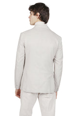 DOUBLE-BREASTED SILK CASHMERE JACKET