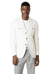 SINGLE BREASTED COTTON CASHMERE JACKET