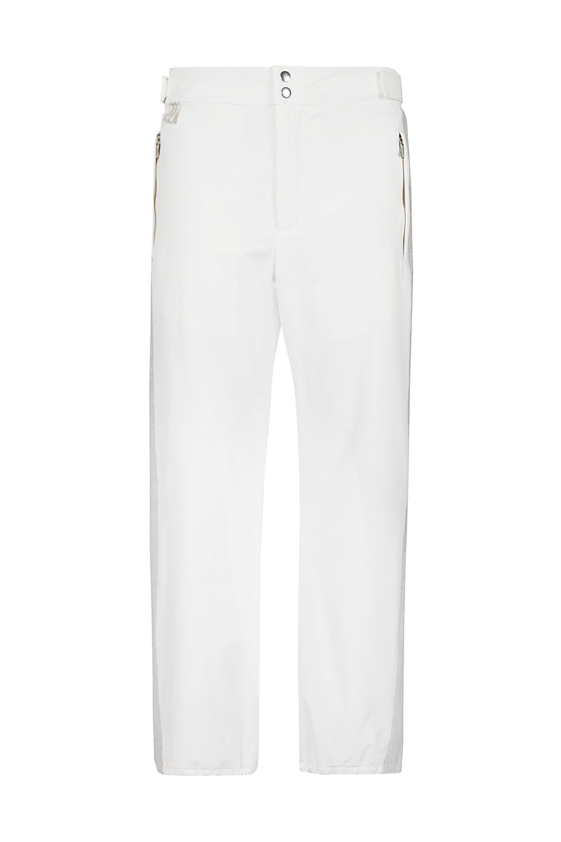 Technical fabric trousers and united wool