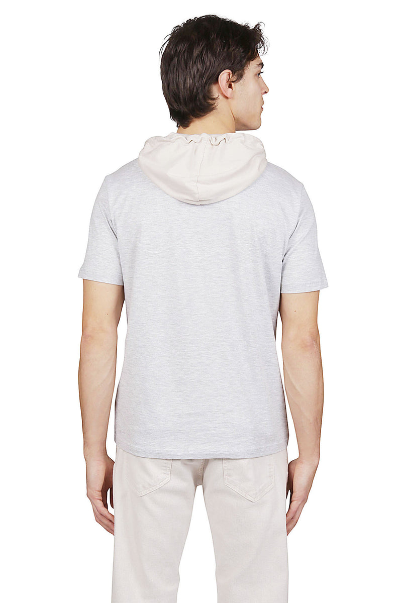 Giza Cotton hooded t-shirt