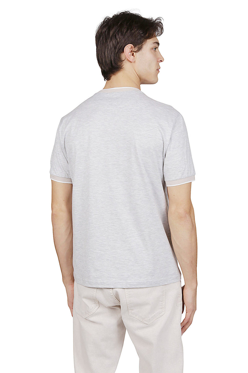 Giza Cotton and Jersey T-shirt