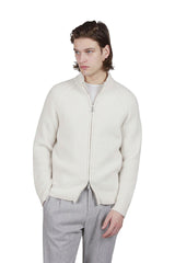 MAGLIA FULL ZIP CASHMERE SETA