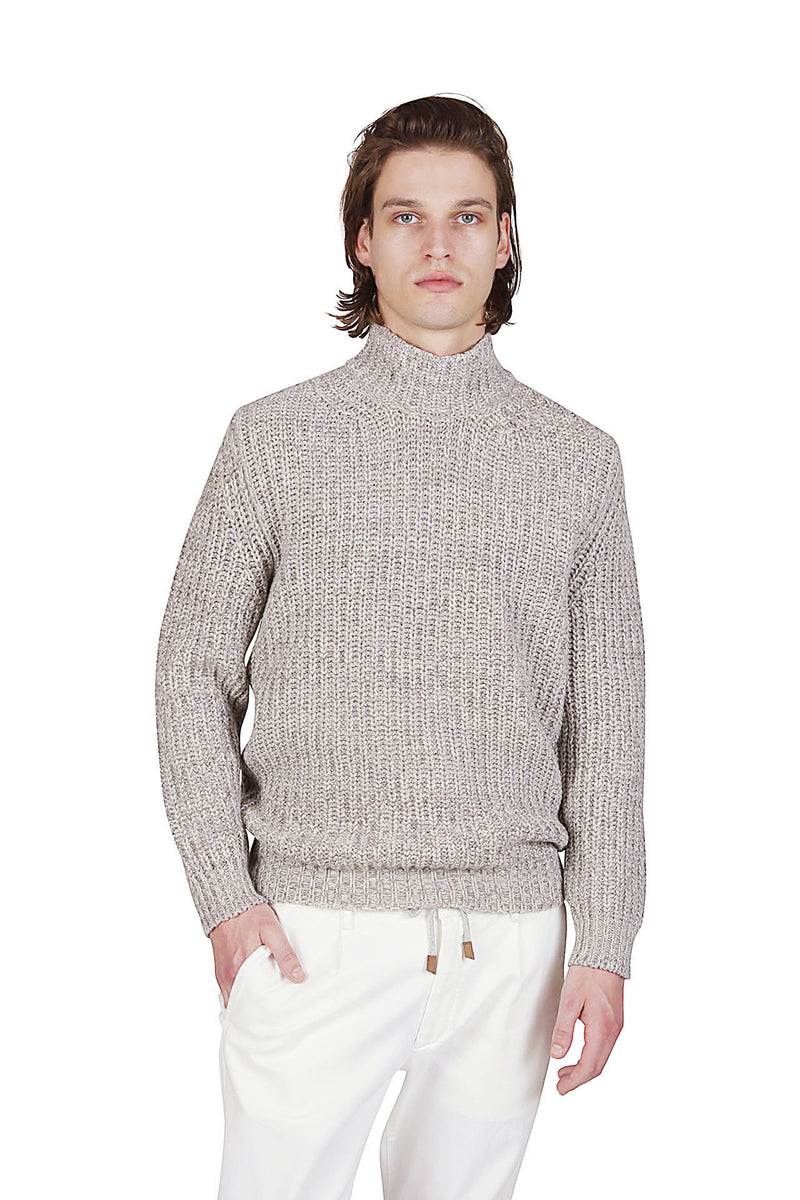 High collar shirt wool