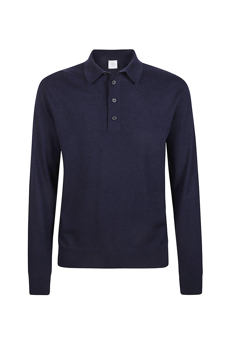 CASHMERE KNIT POLO 