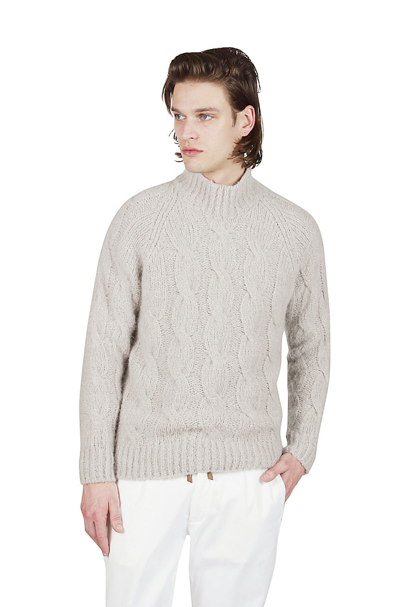 CASHMERE ALPACA TURTLENECK SWEATER