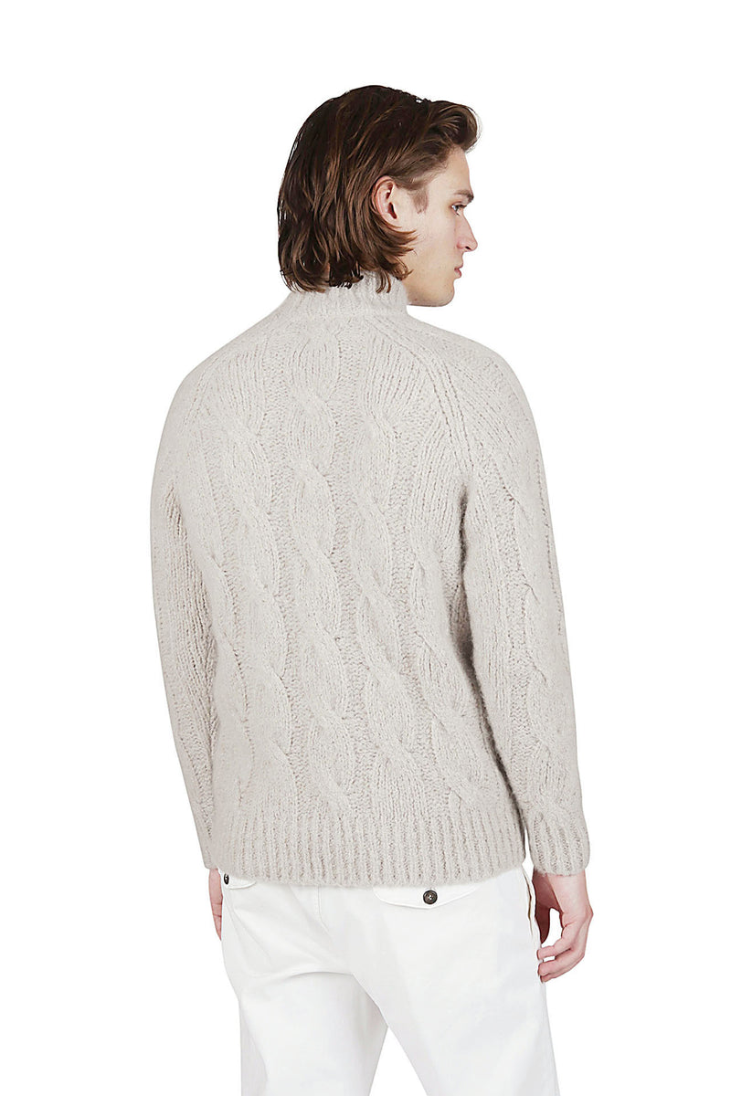 CASHMERE ALPACA TURTLENECK SWEATER