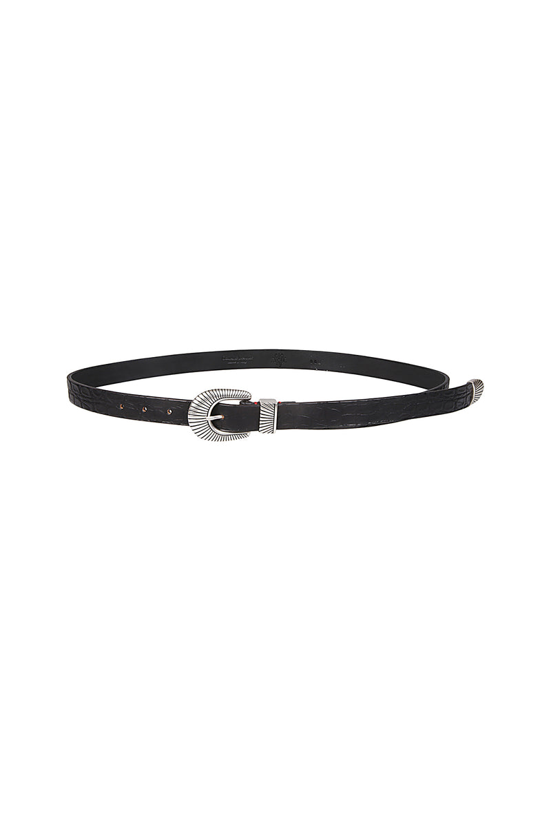 Veal leather belt