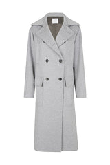 Double -breasted coat united virgin wool