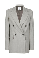 Double -breasted jacket wool elastam bar '