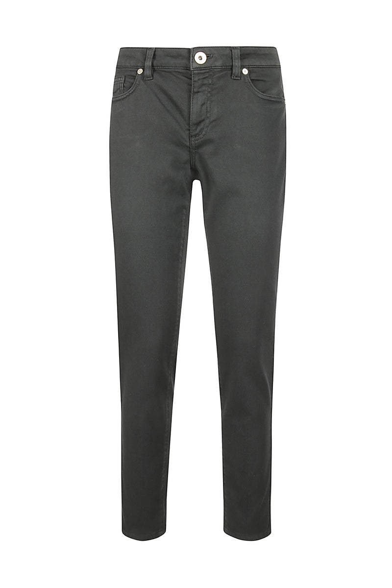 Slim cotton elastan trousers