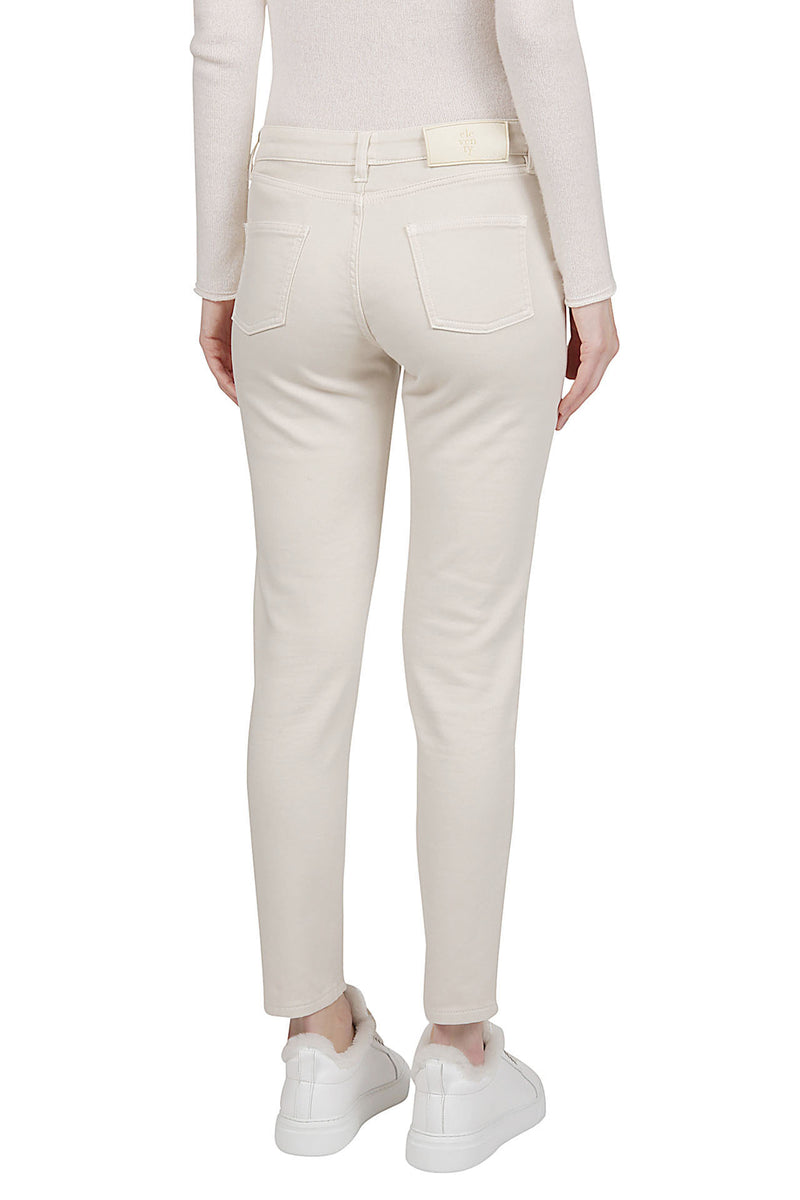 Slim cotton elastan trousers