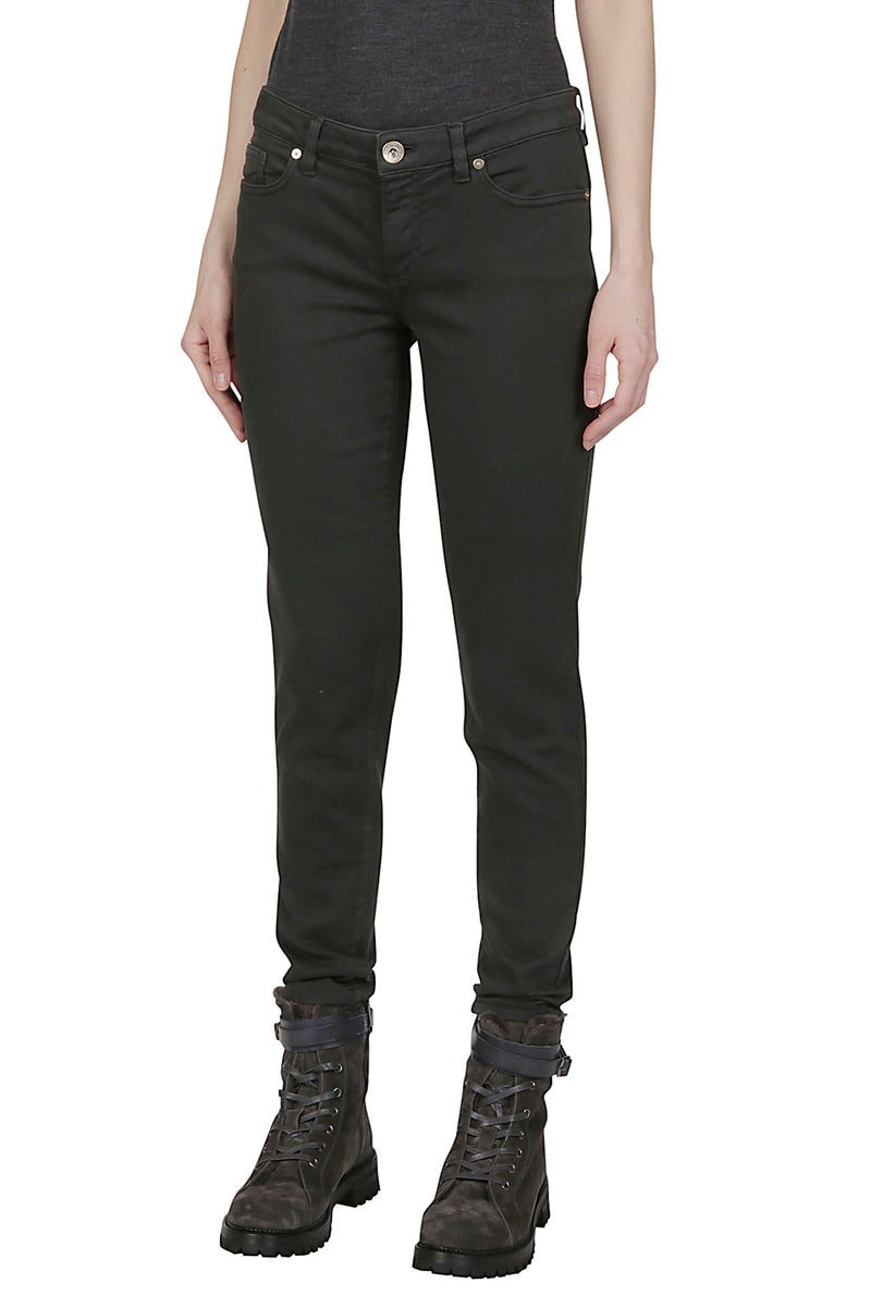 Slim cotton elastan trousers