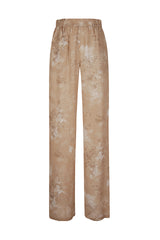 PRINTED SILK PANTS