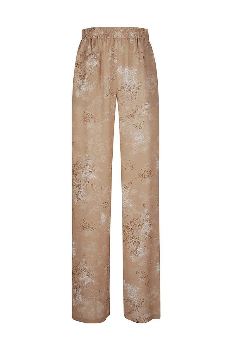 PRINTED SILK PANTS