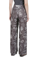 PRINTED SILK PANTS