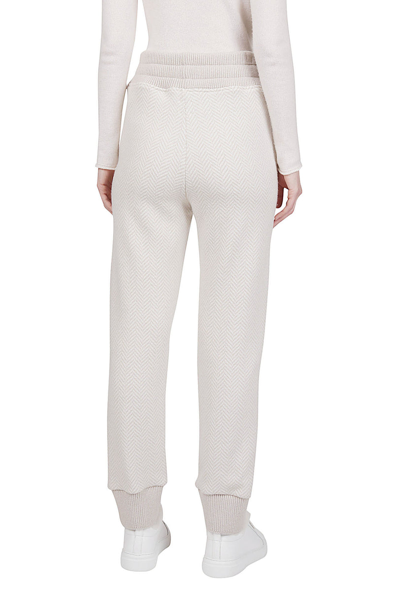 Trousers with coulisse wool polyamide viscose lurex + casing wool yarn