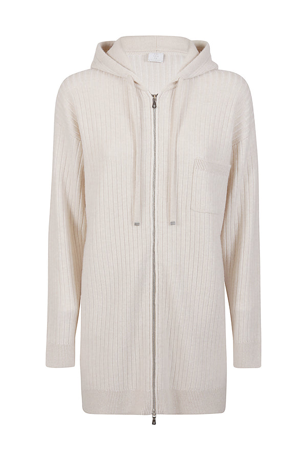 Full Zip cashmere wool shirt