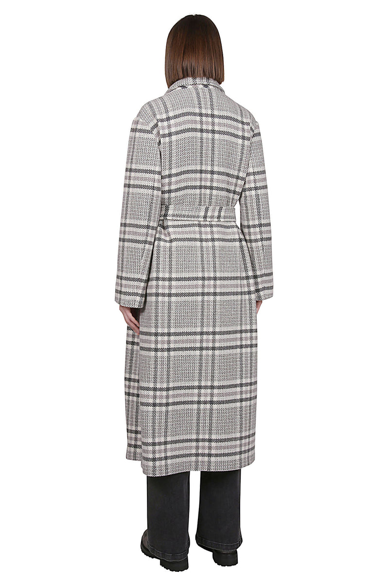 CAPPOTTO CON CINTURA CASHMERE CHECK