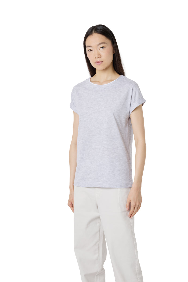 T-SHIRT GIROCOLLO COTONE