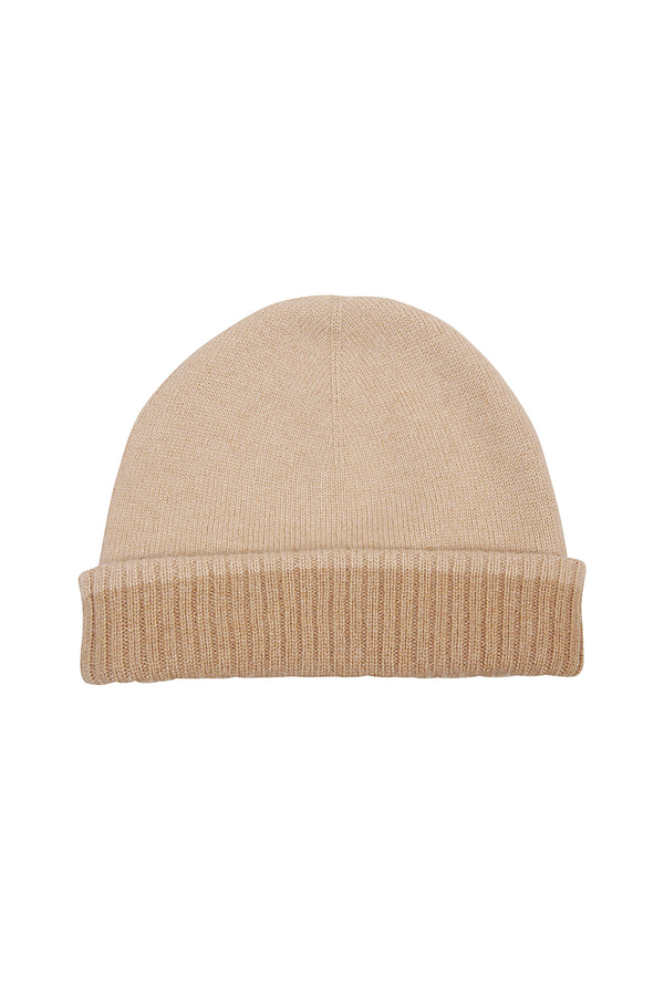 CAPPELLO CASHMERE CON CONTRASTO