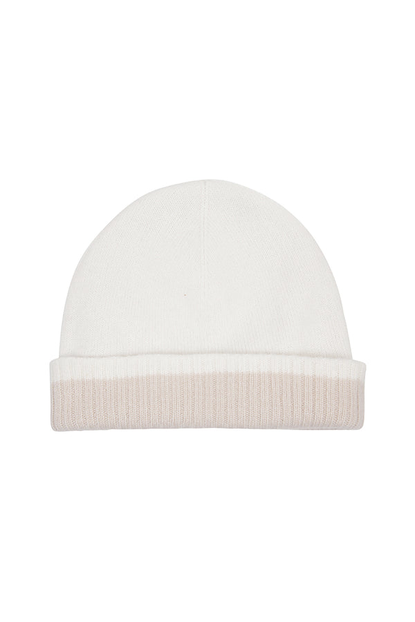 CAPPELLO CASHMERE CON CONTRASTO