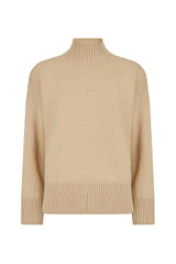 MAGLIA COLLO ALTO CASHMERE CON TIPPING