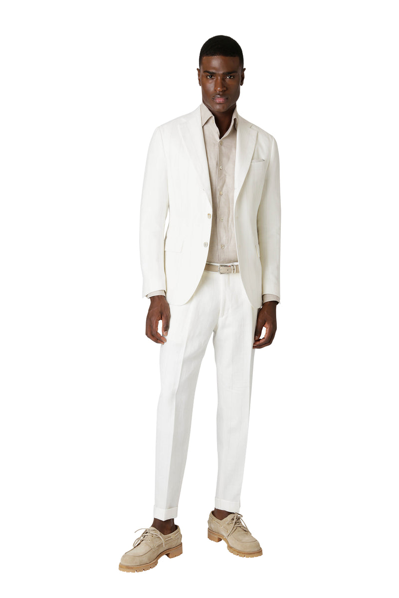 SINGLE-BREASTED PANT PLEAT SUIT