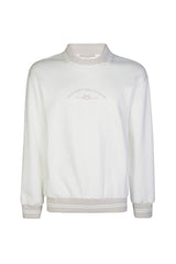 CREWNECK SWEATSHIRT WITH INSERTED COLLAR