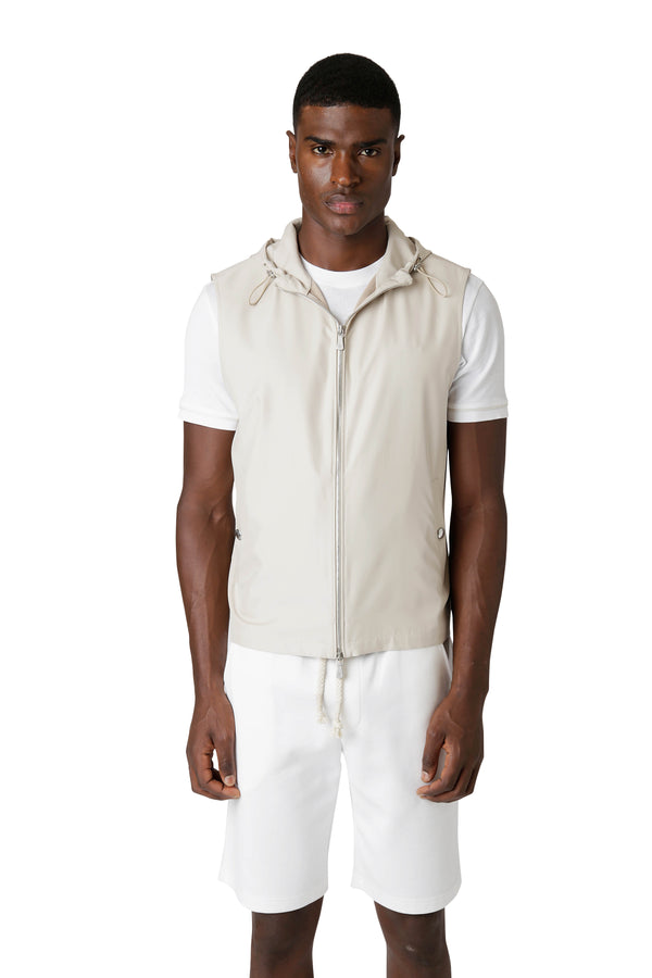 FULL ZIP HOODED VEST