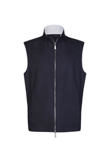 FULL ZIP VEST STANDING COLLAR