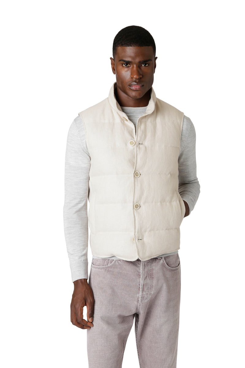 STAND-UP COLLAR VEST