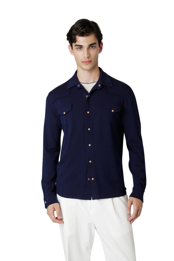 MAGLIA-CAMICIA LANA