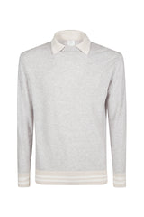 CREWNECK SWEATER POLO COLLAR