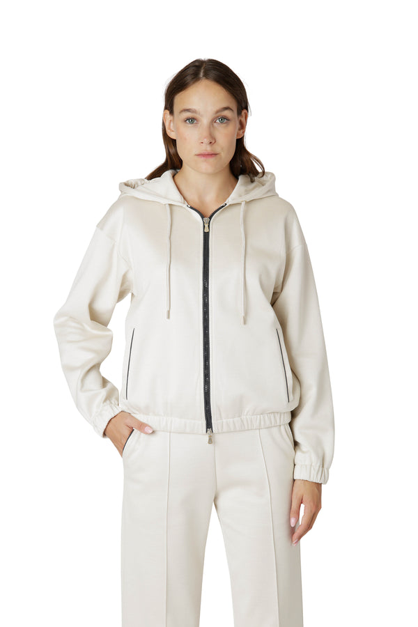 FULL ZIP HOODED SWEATSHIRT