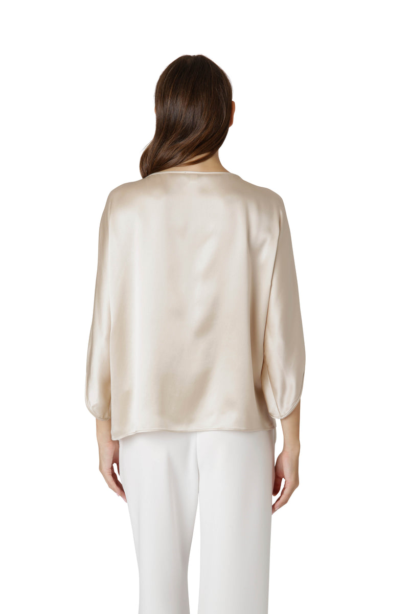 BOAT NECKLINE BLOUSE